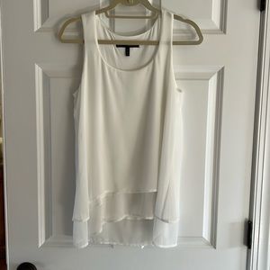 Whitehouse Blackmarket White High/Low Top Size XS